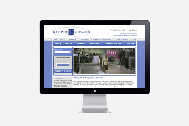 BluePrint Ceramics identity design