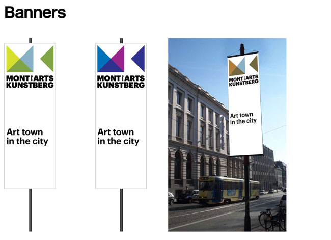Mont des Arts brand identity