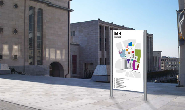 Mont des Arts brand identity