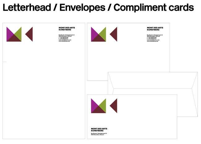 Mont des Arts brand identity