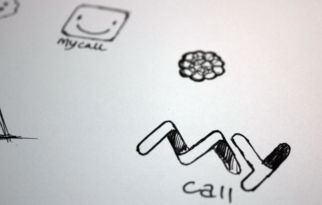MyCall brand identity design