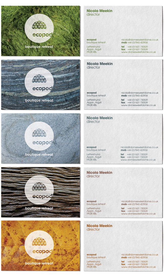 Ecopod business cards