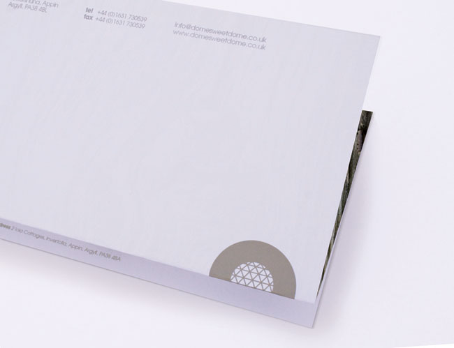 Ecopod letterhead folded