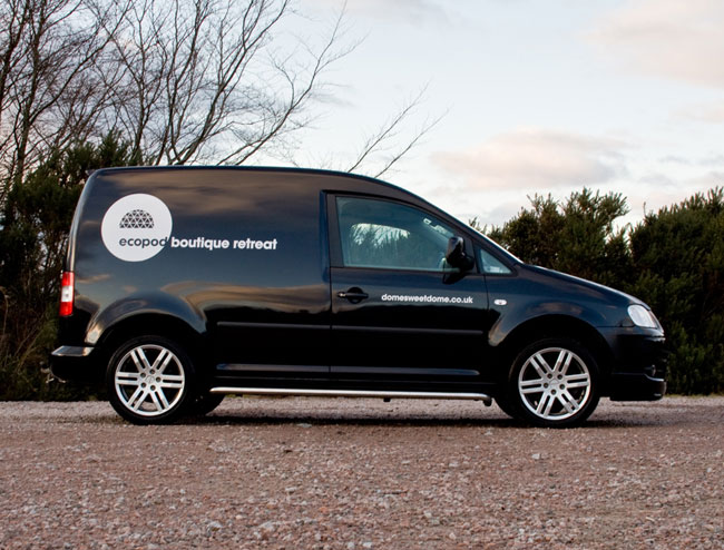 Ecopod van livery