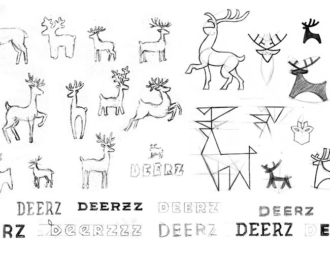 Deerz brand identity
