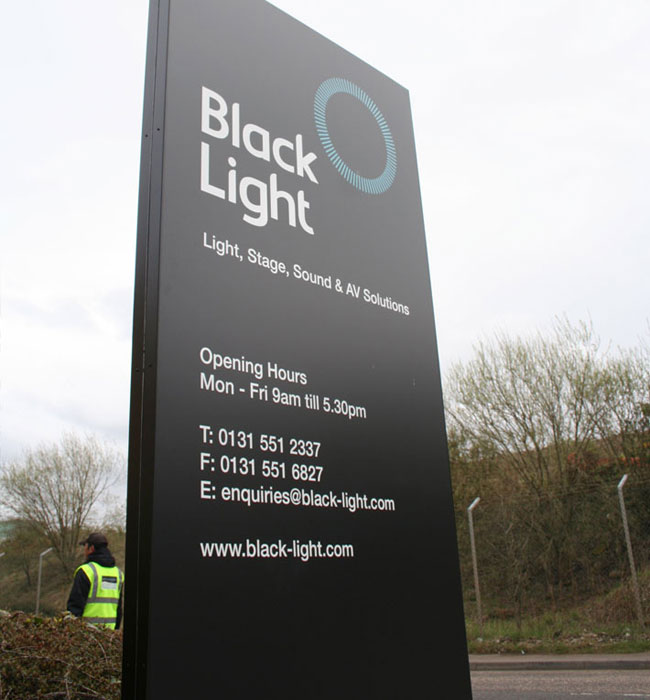 Black Light brand identity