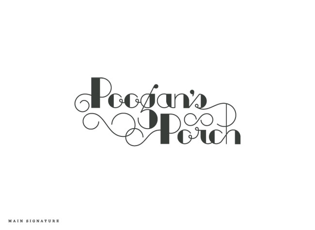 Poogan's Porch identity design