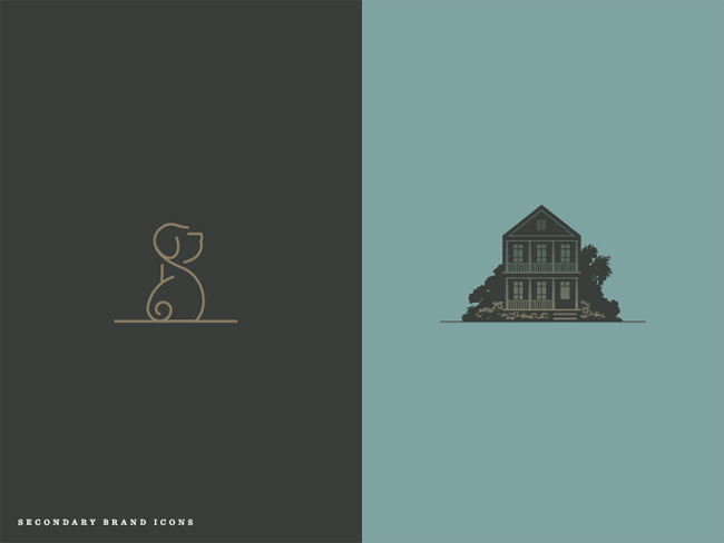 Poogan's Porch identity design