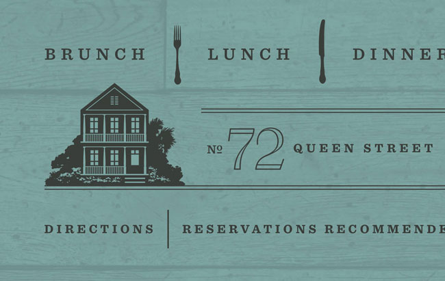 Poogan's Porch identity design