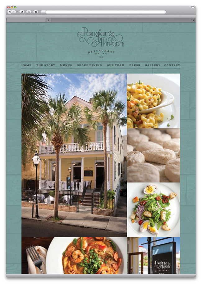Poogan's Porch identity design