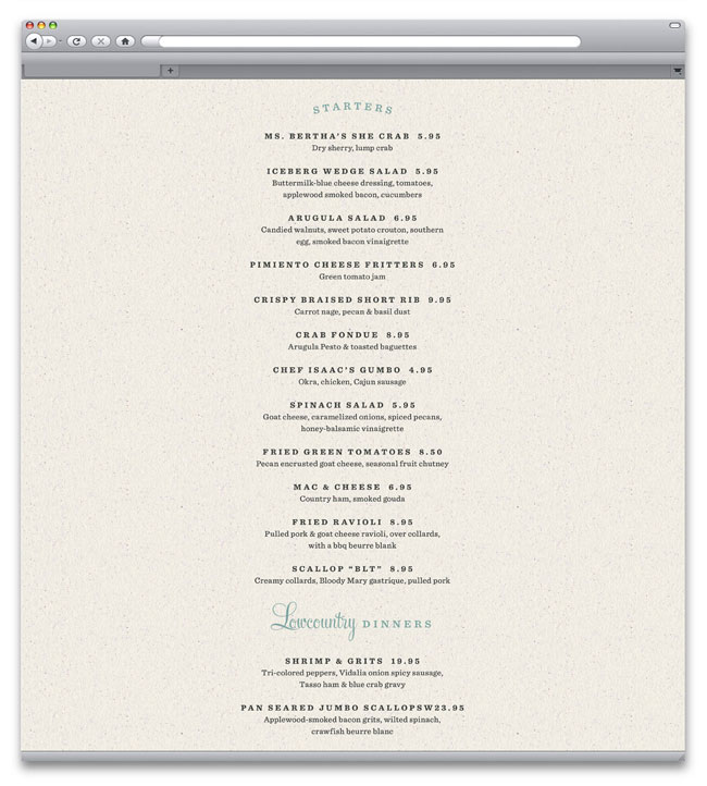 Poogan's Porch identity design