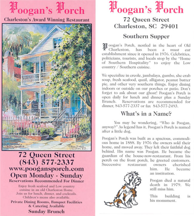 Poogan's Porch old identity