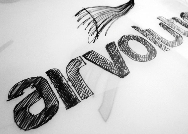 Airvolution logo sketch