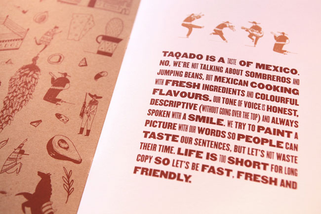 Taqado Mexican Kitchen brand identity