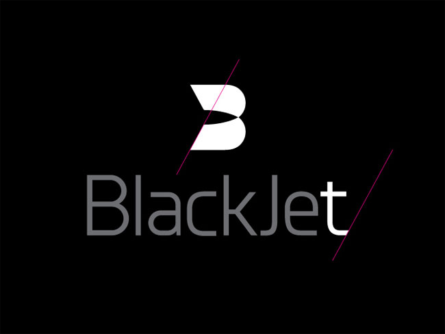 BlackJet brand identity design