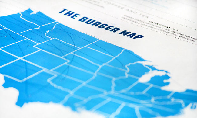 The Burger Map brand identity design