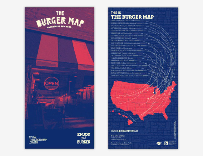 The Burger Map brand identity design