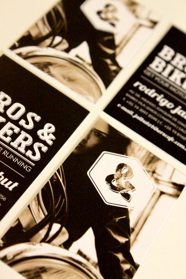 Bros & Bikers Cafe identity design