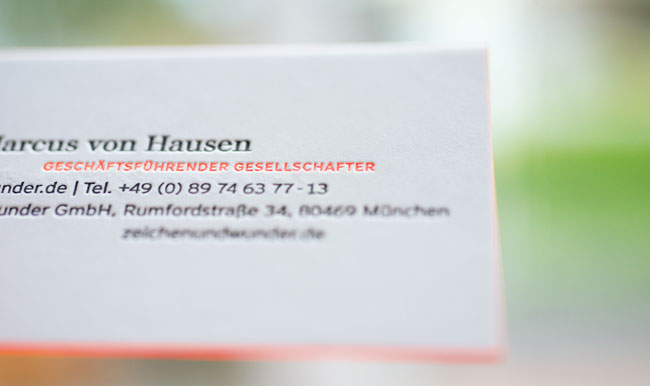 Zeichen & Wunder brand identity