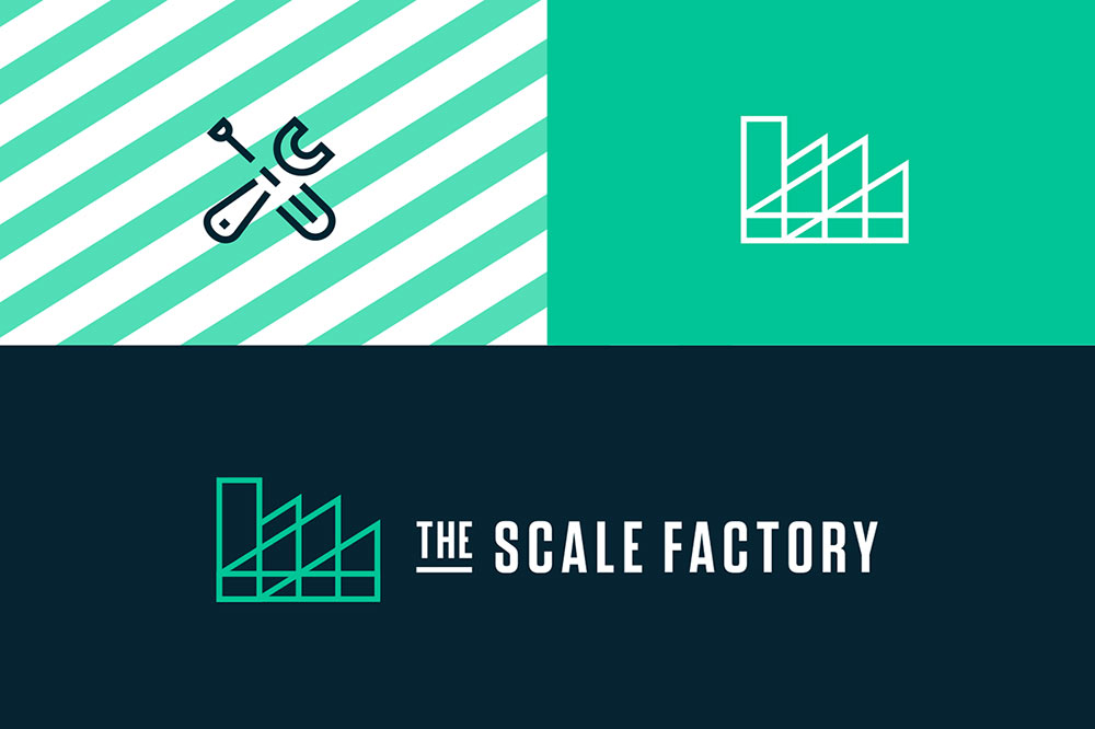 The Scale Factory identity design