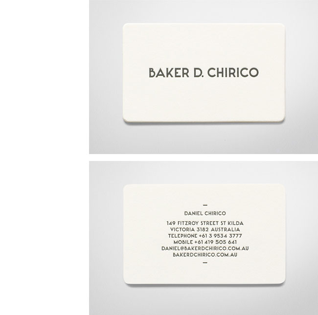 Baker D. Chirico brand identity