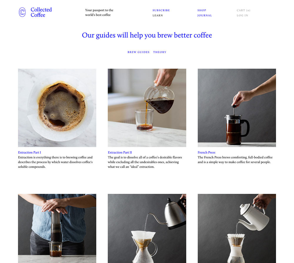 Collected Coffee identity design