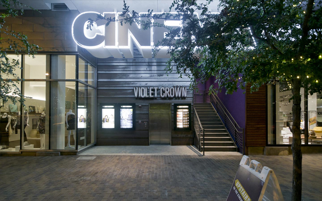 Violet Crown Cinema brand identity design