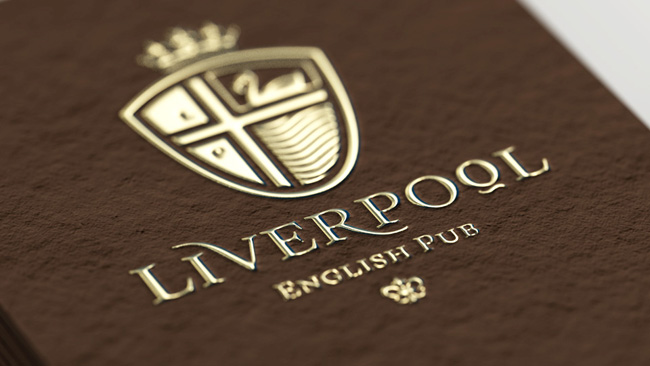 Liverpool English Pub brand identity