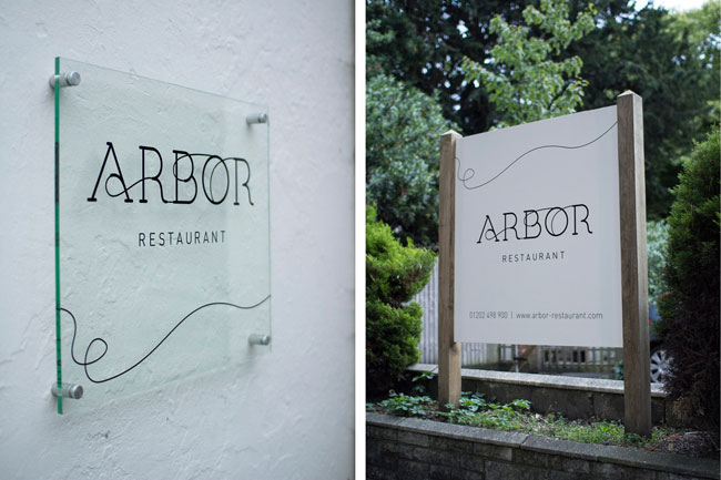 Arbor Restaurant identity design