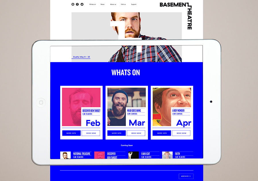 Basement Theatre identity design