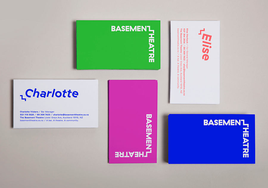 Basement Theatre identity design