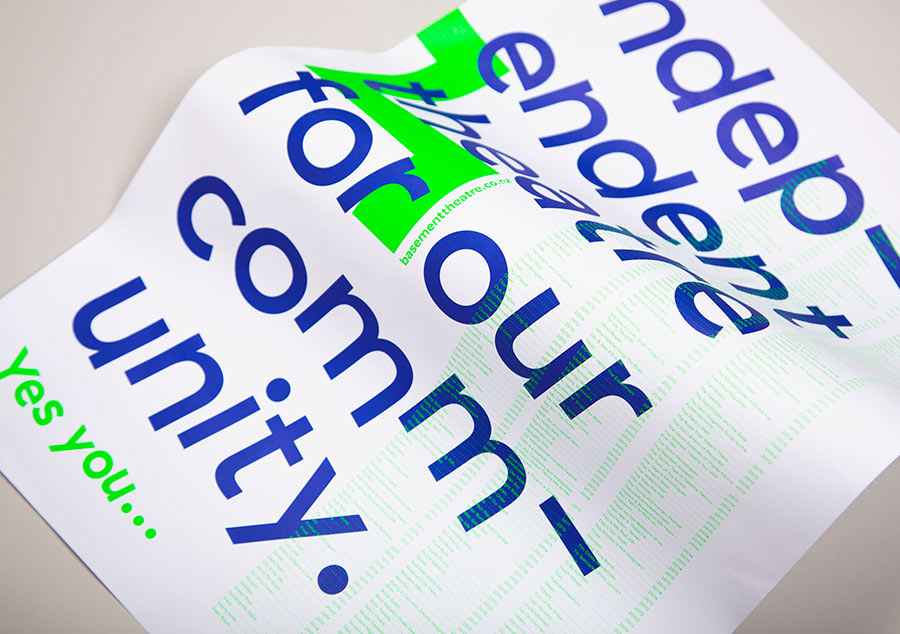 Basement Theatre identity design