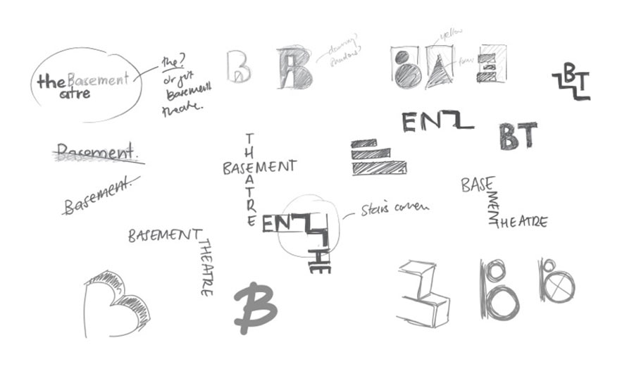 Basement Theatre identity design