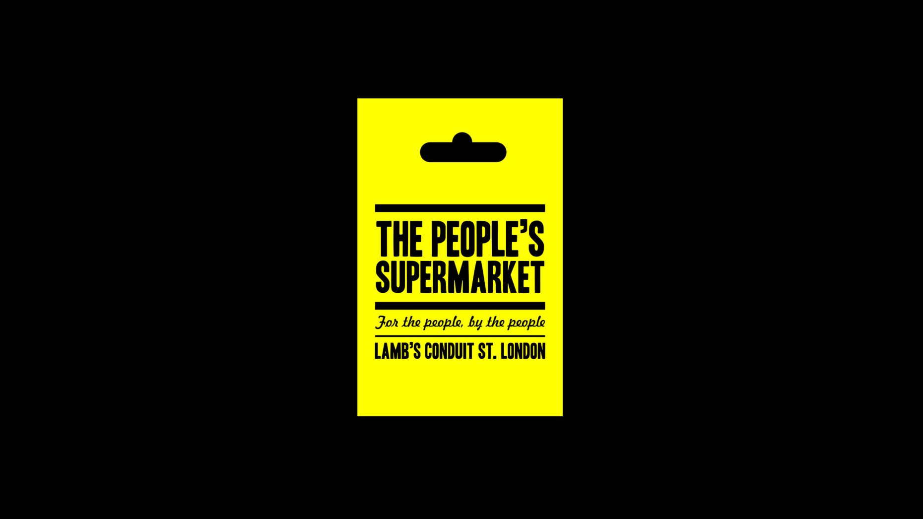 The People’s Supermarket, logo and identity Identity Designed
