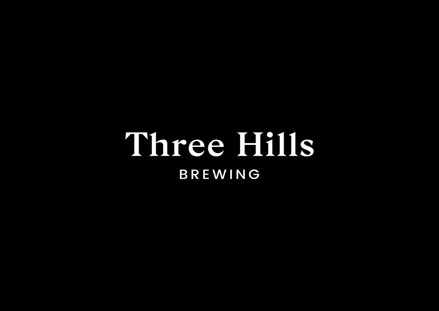 Three Hills Brewing identity