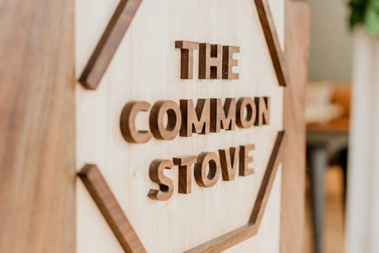 The Common Stove restaurant logo and identity Identity Designed