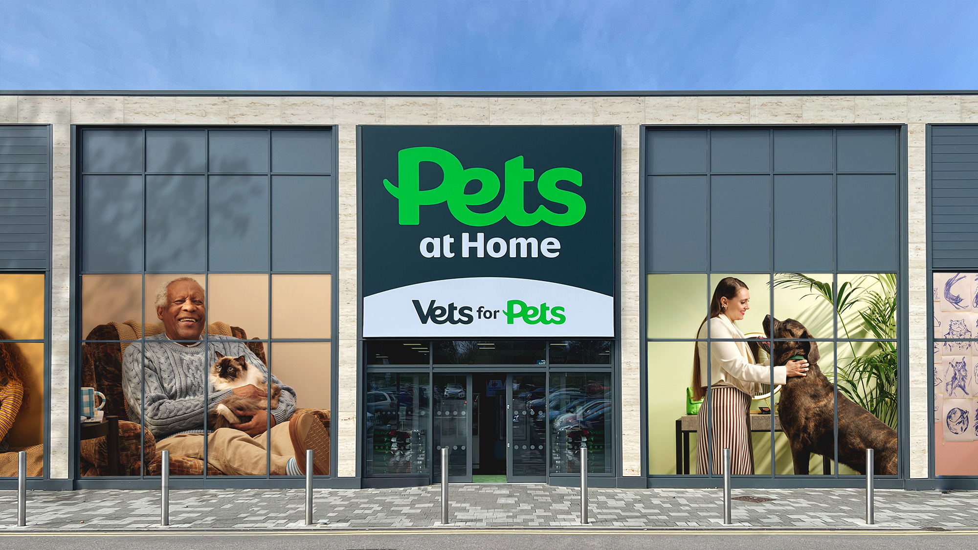 Pets at Home store front signage