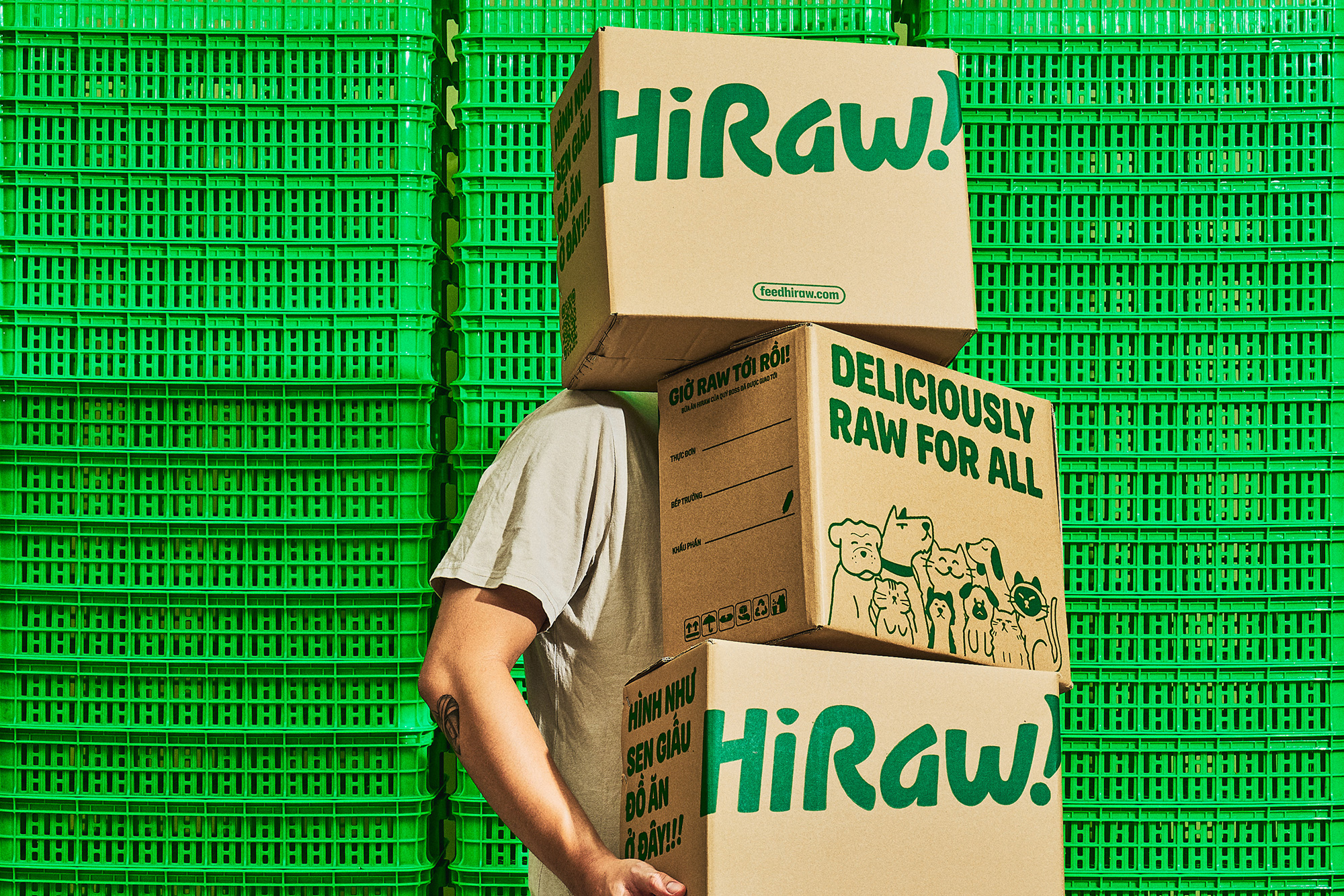 HiRaw! packaging design